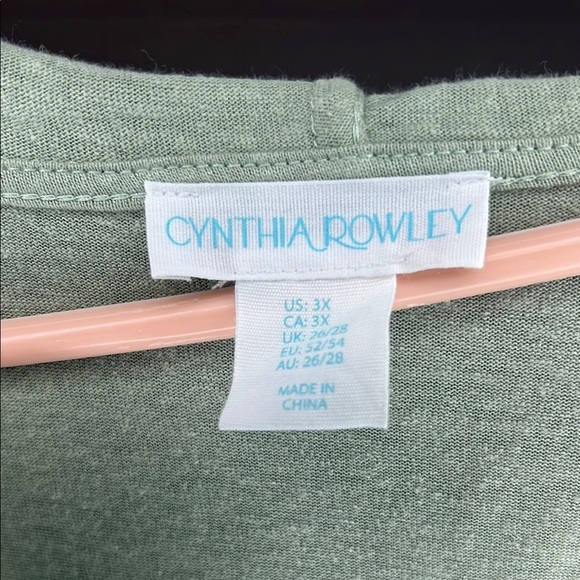 Cynthia Rowley Linen Blend Hooded Long Sleeve Top - Picture 3 of 4